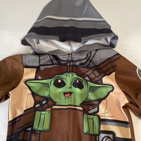 Lego Star Wars Hoodie Pajamas Grogu - Mandolorian Sz Xs 4-5 - Picture 4 of 8